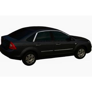 Cornici superiori finestrini HB (6 pz, acciaio inox) Ford Focus II 2008-2011 foto 1