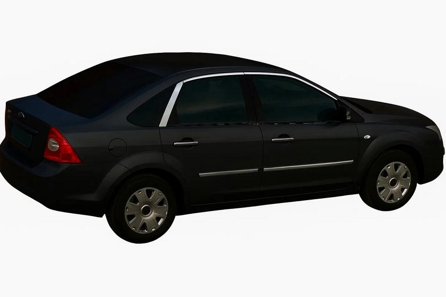 Ford Focus II 2008-2011 Cornici superiori finestrini HB (6 pz, acciaio inox) Image