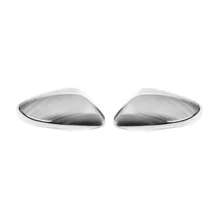 Coperture specchietti con foro per freccia (2 pz, acciaio inox) foto 2
