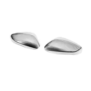 Coperture specchietti con foro per freccia (2 pz, acciaio inox) foto 3