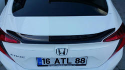 Honda Civic Sedan X 2016-2021 Spoiler Anatomico (primer per verniciatura) foto 2