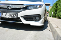 Honda Civic Sedan X 2016-2021 Angoli paraurti anteriore (da verniciare) foto 3