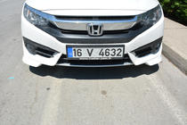 Honda Civic Sedan X 2016-2021 Angoli paraurti anteriore (da verniciare) foto 2