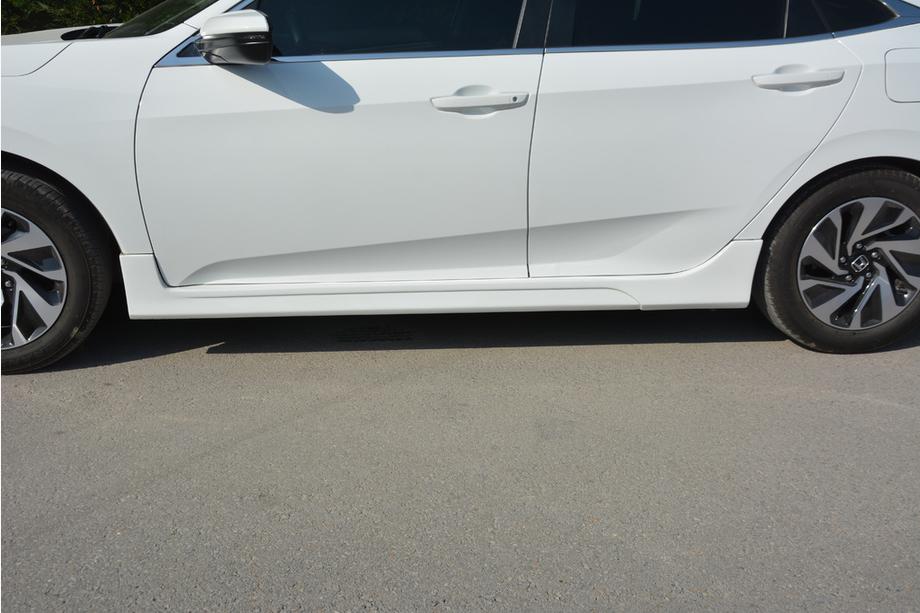 Honda Civic Sedan X 2016-2021 Minigonne laterali (primer per verniciatura) Foto 3