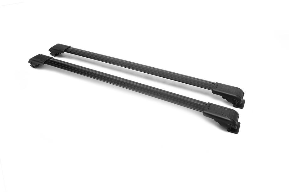Dacia Duster 2018-2024 Barre portatutto per mancorrenti con chiave Wingbar V1 (2 pz) Nero Foto 10
