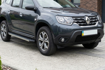 Dacia Duster 2018-2024 Pedane laterali DURU (2 pz, alluminio) foto 1