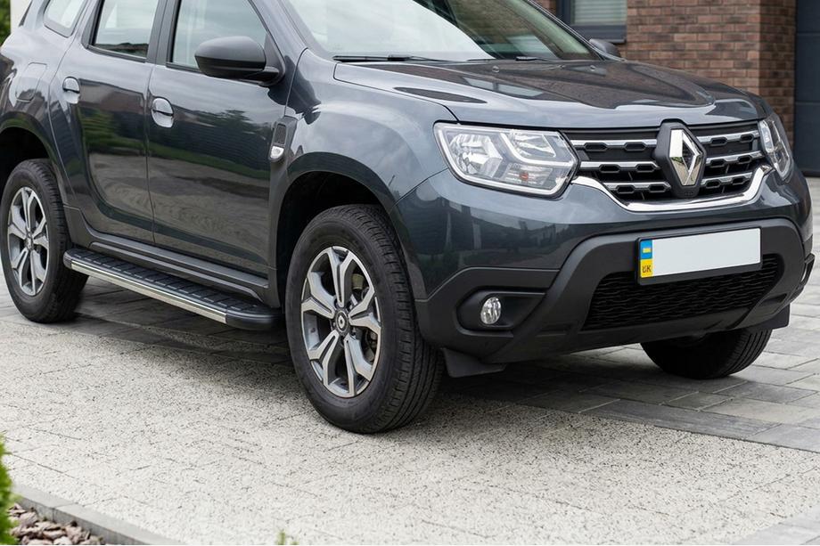 Dacia Duster 2018-2024 Pedane laterali DURU (2 pz, alluminio) Image
