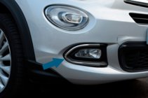 Fiat 500X 2014-2024 Coperture Fendinebbia (Acciaio Inox) foto 1
