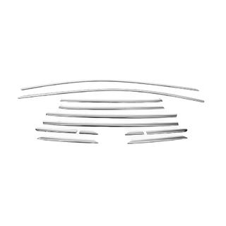 Cornici Superiori Finestrini (12 pz, Acciaio Inox) foto 2