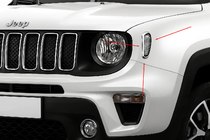 Jeep Renegade 2014- Coperture cromate per indicatori di direzione laterali (2 pz acciaio inox) foto 1