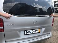Mercedes Vito/V-class W447 2014- Cornice vetro posteriore (vetro piccolo) acciaio inox OmsaLine - Acciaio Inox Italiano foto 5