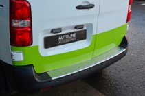Toyota Proace 2016- Protezione Paraurti Posteriore OmsaLine Acciaio Inox foto 7