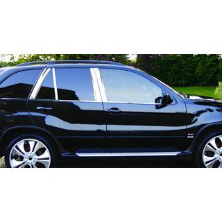 Modanature Montanti Porta in Acciaio Inox BMW X5 F15 2013-2018