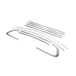 Kit completo cornici finestrini acciaio inox (10 pezzi) foto 3