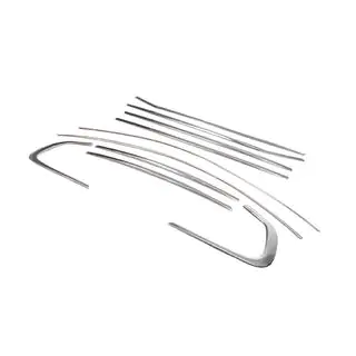 Kit completo cornici finestrini acciaio inox (10 pezzi) foto 3