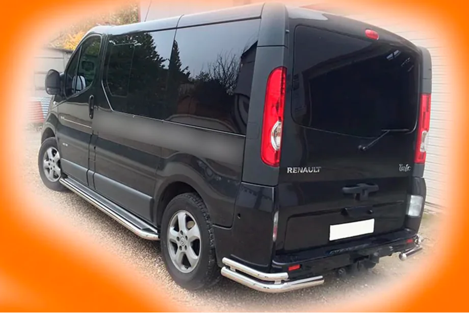 Nissan Primastar 2002-2014 Angolari posteriori AK003-doppio (acciaio inox) Image
