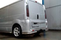 Renault Trafic 2001–2015 Angolari posteriori AK003-doppio (acciaio inox) foto 2