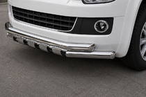 Volkswagen T5 Multivan 2003–2010 Protezione Anteriore ST015 (Acciaio Inox) foto 1