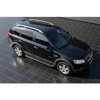 Pedane Laterali Tayga Black (2 pz, Alluminio) Chevrolet Captiva 2006-2019 foto 1