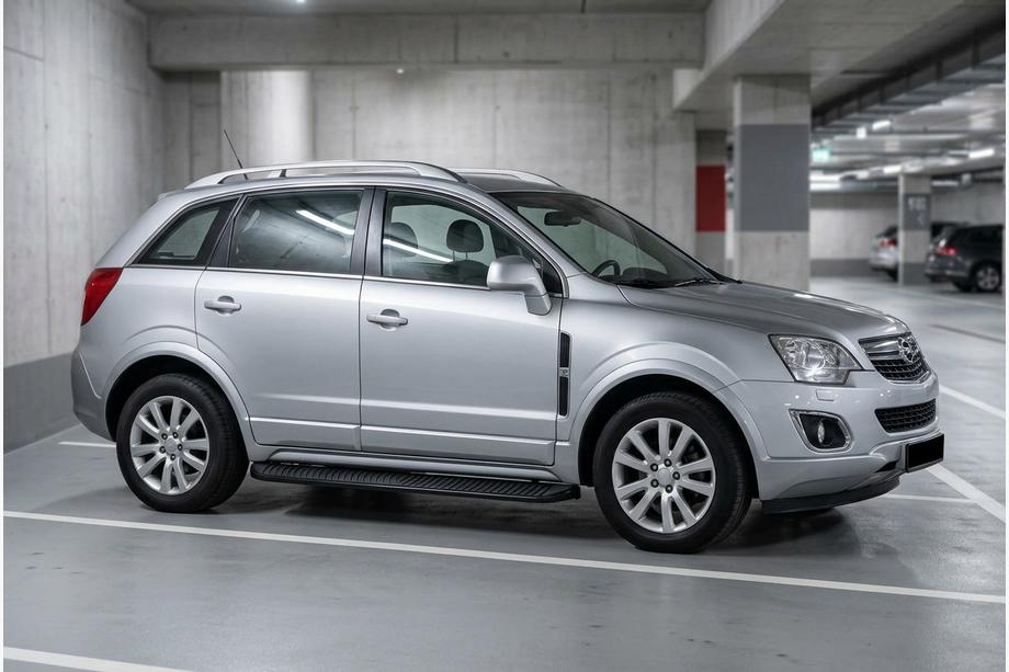 Opel Antara 2006-2017 Pedane Laterali Tayga Black (2 pz, Alluminio) Image