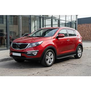 Pedane Laterali Tayga Black (2 pz, Alluminio) Kia Sportage 2010-2015 foto 1