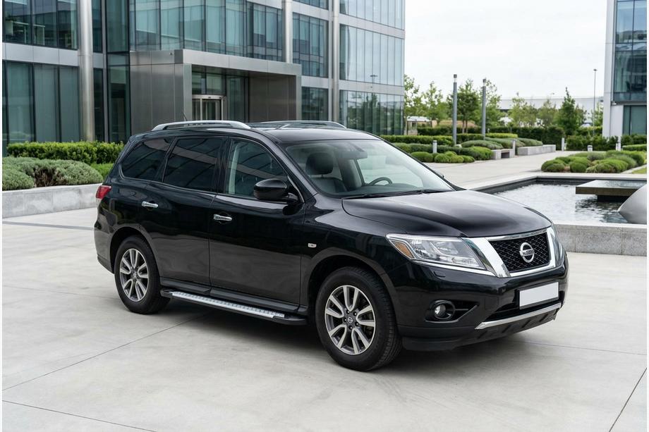Nissan Pathfinder R52 2012-2021 Pedane Laterali Allmond Grey (2 pz, Alluminio) Foto 1