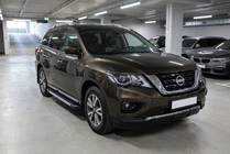 Nissan Pathfinder R52 2012-2021 Pedane Laterali RedLine V1 (2 pz, Alluminio) foto 1