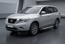 Nissan Pathfinder R52 2012-2021 Pedane Laterali Sunrise (2 pz, Alluminio) foto 1