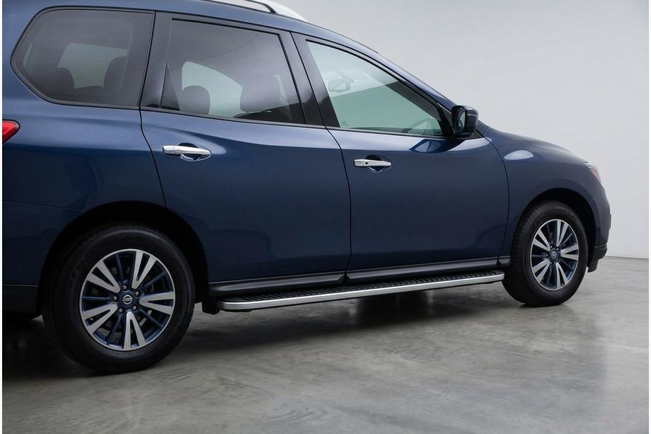 Nissan Pathfinder R52 2012-2021 Pedane Laterali Tayga Grey (2 pz, Alluminio) Foto 1