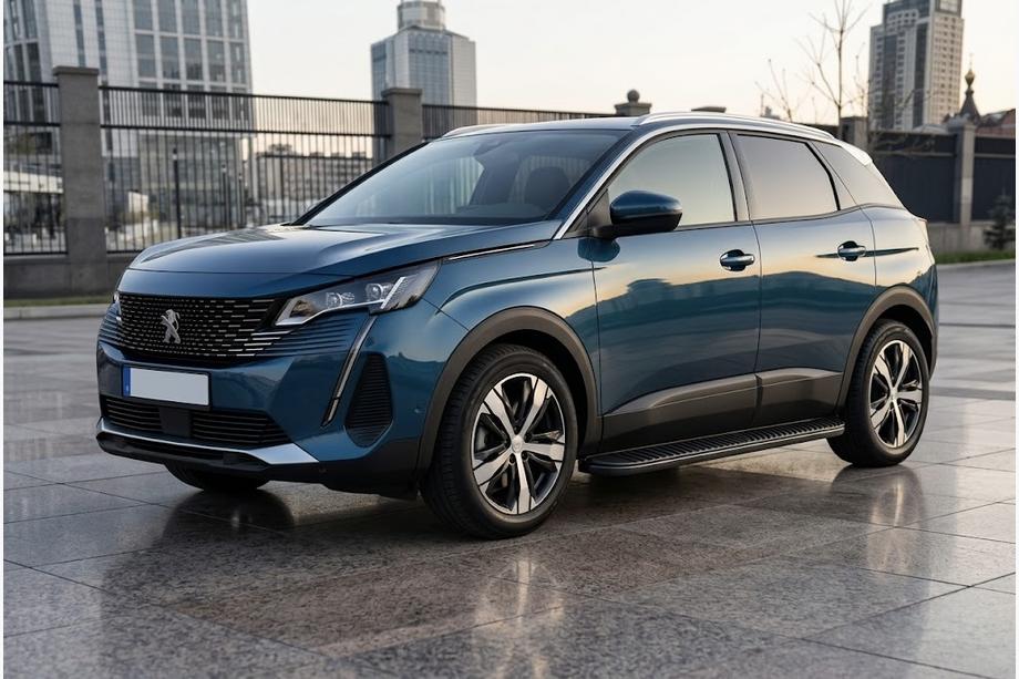 Peugeot 3008 2016-2023 Pedane Laterali Tayga Black (2 pz, Alluminio) Image