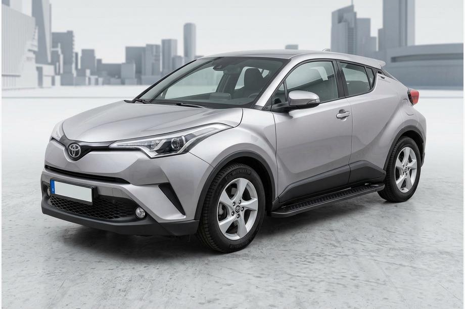 Toyota C-HR 2016-2023 Pedane Laterali Allmond Black (2 pz, alluminio) Image
