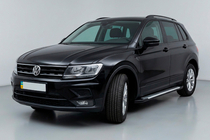 Volkswagen Tiguan 2016-2023 Pedane Laterali Line (2 pz, Alluminio) foto 1