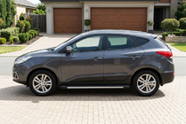 Hyundai IX-35 2010-2015 Pedane Laterali Maya V1 (2 pz, Alluminio) foto 1