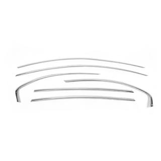 Cornici superiori finestrini acciaio inox (6 pz) Chevrolet Captiva 2006-2019 foto 2