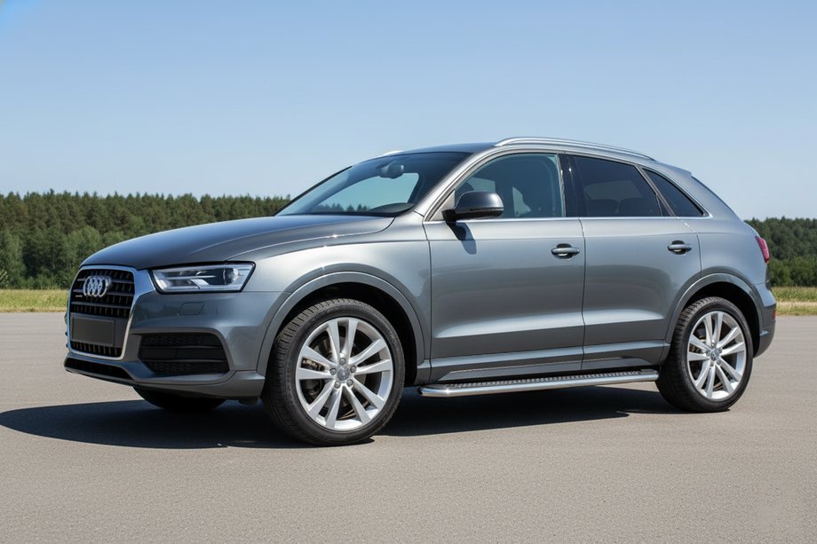Audi Q3 2011-2019 Pedane Laterali Maydos V2 (2 pz, Alluminio e Acciaio Inox) Foto 1