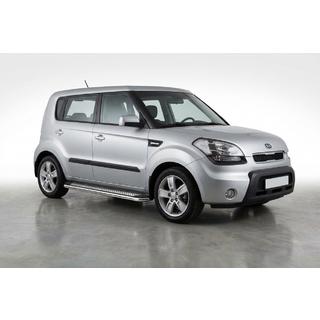 Pedane Laterali Maydos V2 (2 pz, Alluminio e Acciaio Inox) Kia Soul I 2008-2013 foto 1