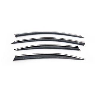 Deflettori Finestrini con Modanatura Cromata LiftBack (4 pz, Niken) foto 2