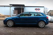 Audi A3 2003-2012 Modanature inferiori finestrini acciaio inox foto 2