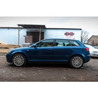 Modanature inferiori finestrini acciaio inox Audi A3 2003-2012 foto 2