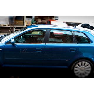 Modanature inferiori finestrini acciaio inox Audi A3 2003-2012 foto 4