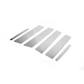 Coperture montanti in acciaio inox (6 pz) Chevrolet Cruze 2009–2015 foto 3