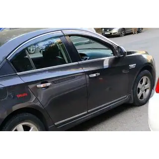 Coperture Modanature Porte Cromate (Acciaio Inox) Chevrolet Cruze 2009–2015 foto 3