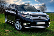 Toyota Highlander 2008-2013 Protezione Anteriore ST008 (2010-2013, Acciaio Inox) foto 2