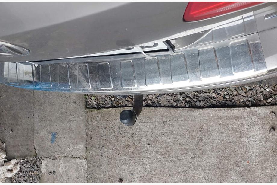 Volkswagen Passat B7 2012-2015 Protezione paraurti posteriore Carmos (SW, acciaio inox) Foto 8