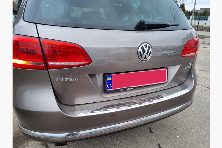 Volkswagen Passat B7 2012-2015 Protezione paraurti posteriore Carmos (SW, acciaio inox) Foto 4