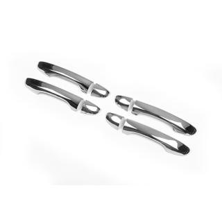 Coperture Maniglie Porta Cromate (4 pz, Acciaio Inox) foto 3