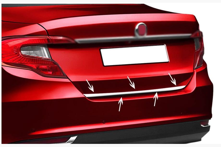 Fiat Tipo 2016- Modanatura bagagliaio acciaio inox HB, OmsaLine - Acciaio Inox Italiano Image
