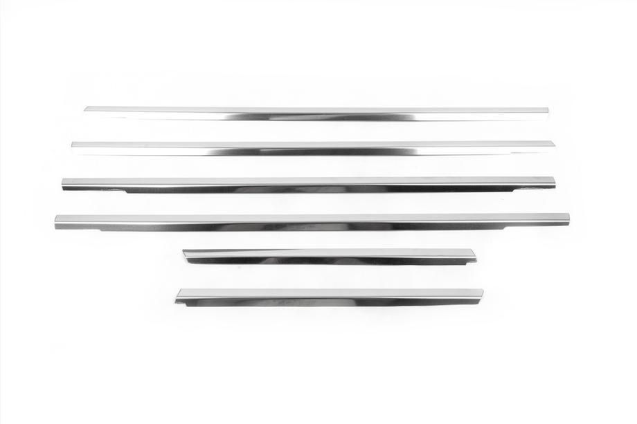 Mitsubishi Outlander 2001-2006 Modanature inferiori finestrini acciaio inox (6 pz) Foto 8