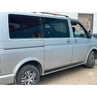 Modanature inferiori finestrini (6 pezzi, acciaio inox) Volkswagen T5 Transporter 2003-2010 foto 4