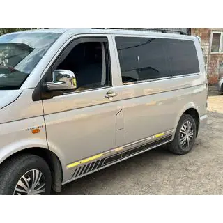 Modanature inferiori finestrini (6 pezzi, acciaio inox) Volkswagen T5 Caravelle 2004-2010 foto 1